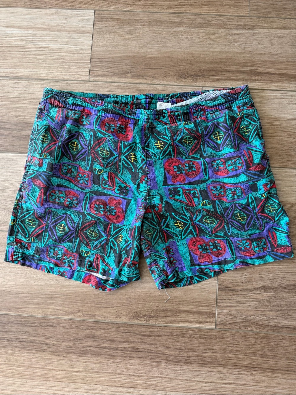 Vintage 90’s Tribal Swim Shorts